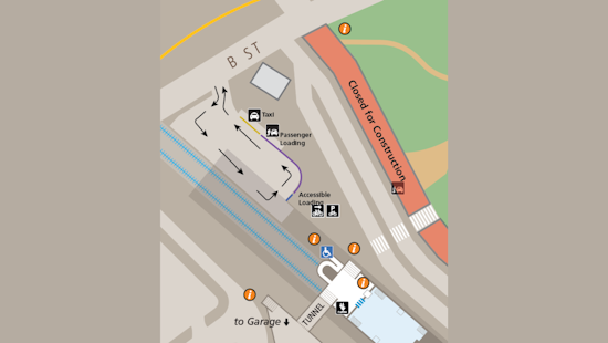 Hayward Station Passenger Loading Zone Closed for Repaving, BART Maps Detour for Commuters