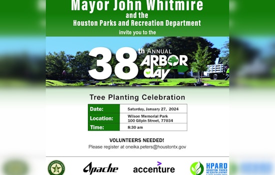 Houston Celebrates 38th Arbor Day with 1,000 Tree Planting Initiative at Wilson-Memorial Park