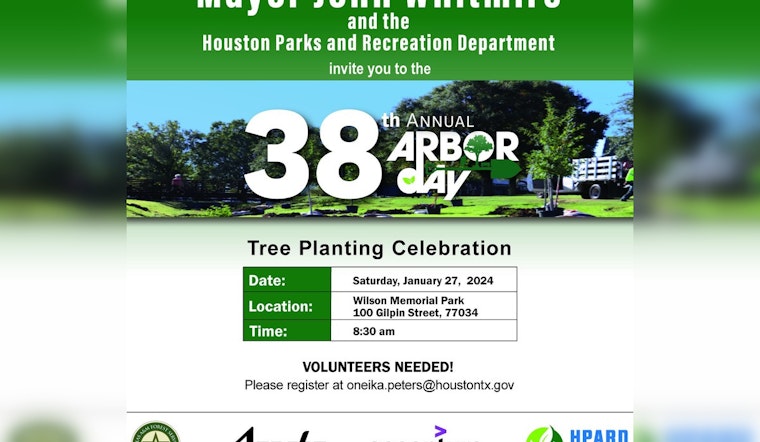 Houston Celebrates 38th Arbor Day with 1,000 Tree Planting Initiative at Wilson-Memorial Park