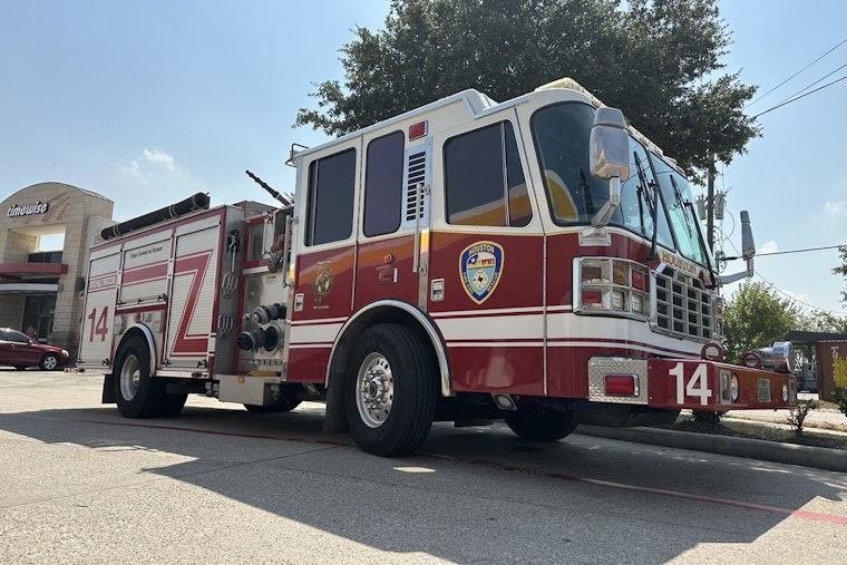 Houston Fire Department Quickly Extinguishes Truck Yard Blaze Caused by Lightning, No Injuries Reported