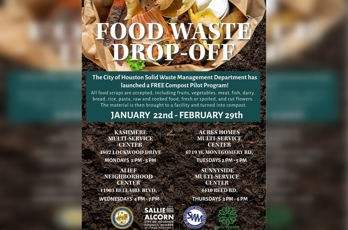 Houston Launches New Food Waste Drop Off Program to Bolster Citywide