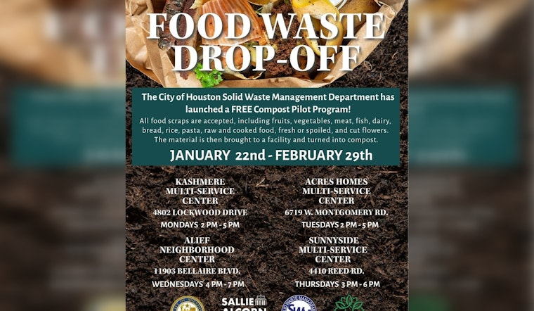 Houston Launches New Food Waste Drop-Off Program to Bolster Citywide Recycling Efforts