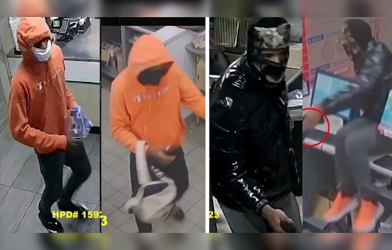 Houston Police Seek Public's Aid to Identify Suspects in String of Armed Robberies at Fast Food Outlets