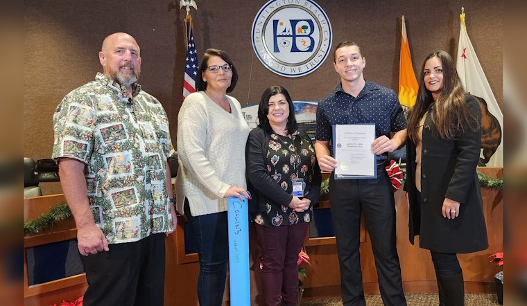Huntington Beach Celebrates Marine Veteran Gabriel Collins with Hometown Hero Banner