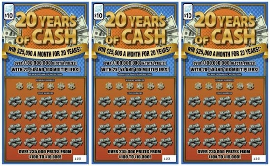 Instant Millionaire in Lincolnwood, Local Wins $3.6M on '20 Years of Cash' Lottery Scratch-Off