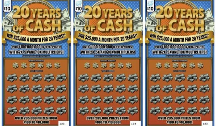 Instant Millionaire in Lincolnwood, Local Wins $3.6M on '20 Years of Cash' Lottery Scratch-Off