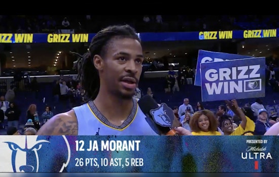 Ja Morant Ignites Memphis Grizzlies with 26 Points to Triumph Over San Antonio Spurs 106-98