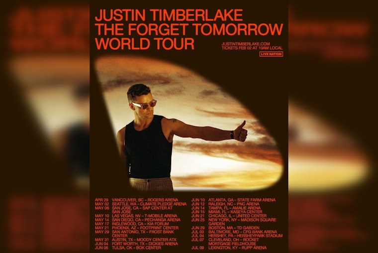 Justin Timberlake to Ignite Phoenix with 'The Forget Tomorrow World Tour' in May 2024