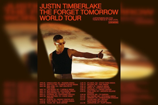 Justin Timberlake to Ignite Phoenix with 'The Forget Tomorrow World Tour' in May 2024