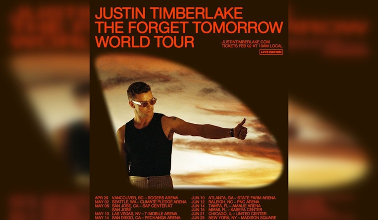 Justin Timberlake to Ignite Phoenix with 'The Forget Tomorrow World Tour' in May 2024