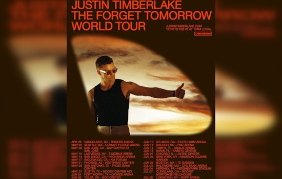 Justin Timberlake's "Forget Tomorrow World Tour" Hits Boston's TD Garden This June, Tickets Go On Sale