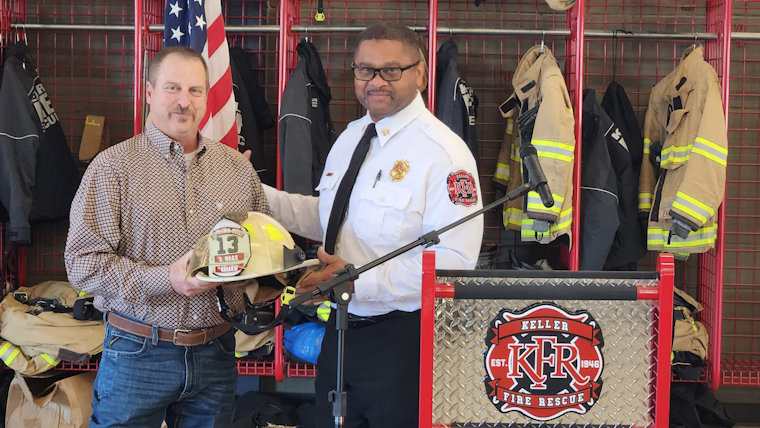 Keller's Battalion Chief Douglas Haas Retires After 36 Years of Distinguished Service