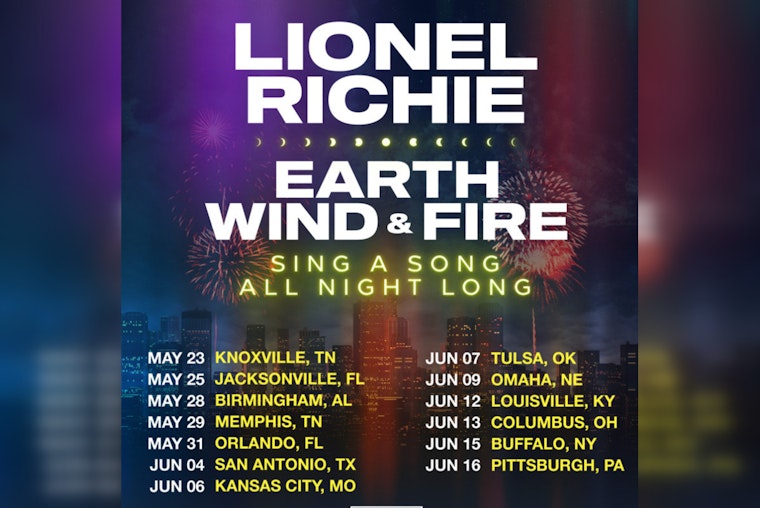 Lionel Richie and Earth, Wind & Fire to Light Up San Antonio with "Sing A Song All Night Long" Tour This Summer