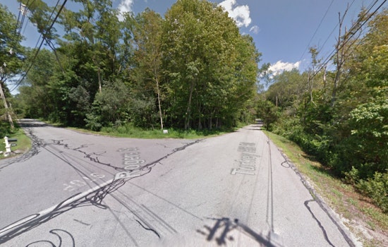 Log-Laden Dump Truck Rollover Snarls Traffic on Turkey Hill Road in West Newbury