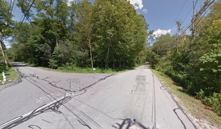 Log-Laden Dump Truck Rollover Snarls Traffic on Turkey Hill Road in West Newbury