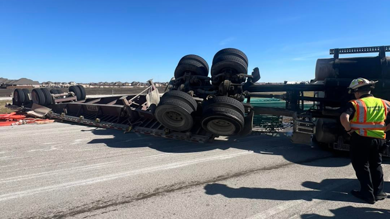 Mansfield Police Clear U.S. 287 After Semi-Truck Rollover Causes Major Traffic Delays