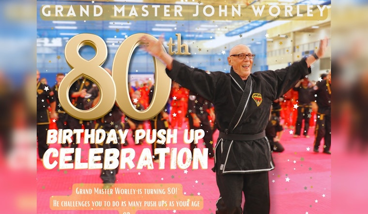 Martial Arts Icon John Worley Celebrates 80th Birthday with 80 Push-Ups in Twin Cities