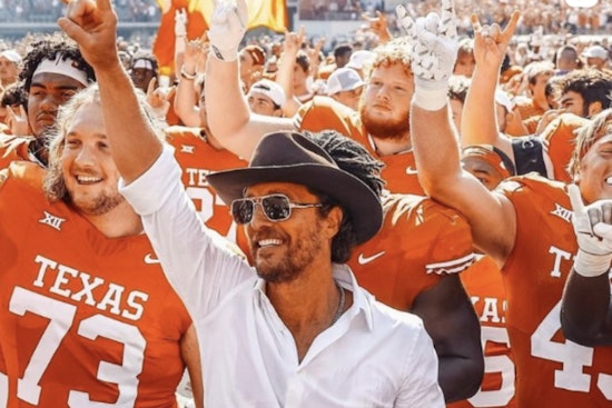 Matthew McConaughey Spotted Enjoying Family Time at Six Flags Fiesta Texas in San Antonio