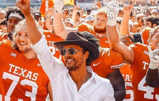 Matthew McConaughey Spotted Enjoying Family Time at Six Flags Fiesta Texas in San Antonio