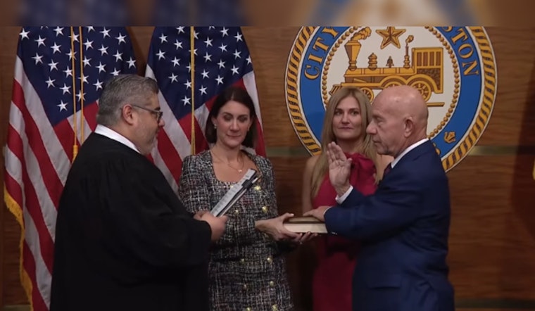 Mayor Whitmire and City Council Take Oath as Houston's New Leadership, Promising Policy Changes