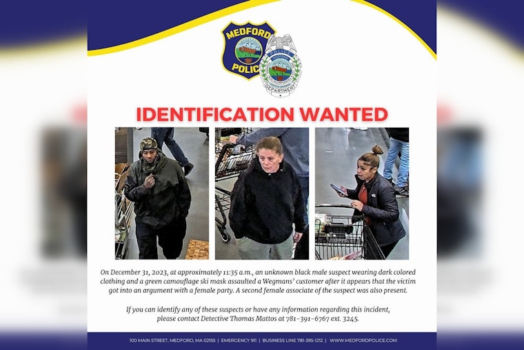 Medford Police Seek Suspect in New Year's Eve Assault at Local Wegmans