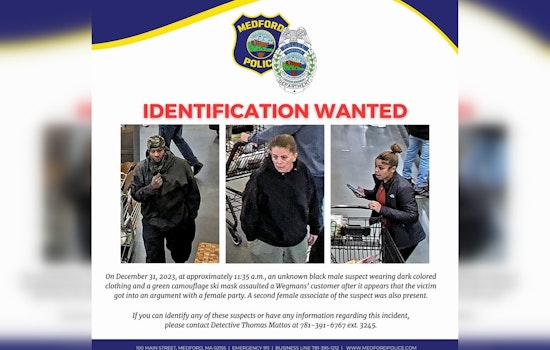 Medford Police Seek Suspect in New Year's Eve Assault at Local Wegmans