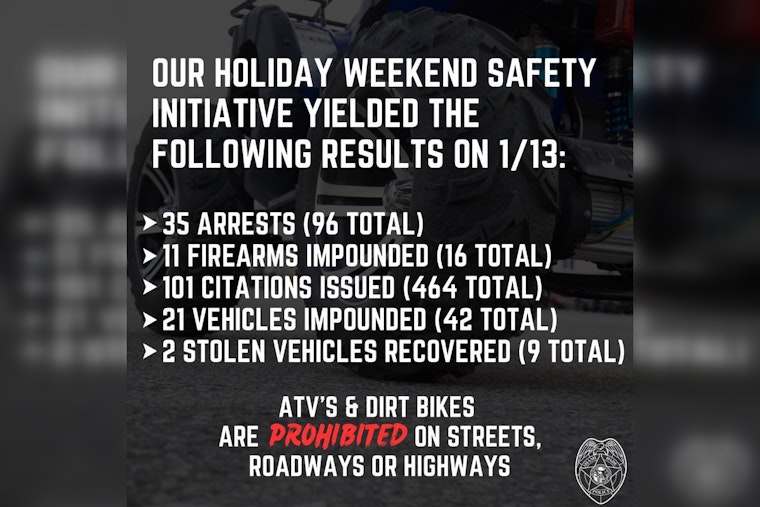 Miami-Dade Police Arrest Nearly 150 in MLK Weekend Crackdown on 'Wheels Up, Guns Down' Stunts