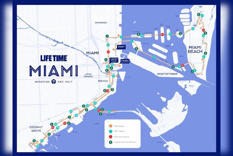 Miami Marathon to Impact Traffic with Widespread Road Closures This Weekend