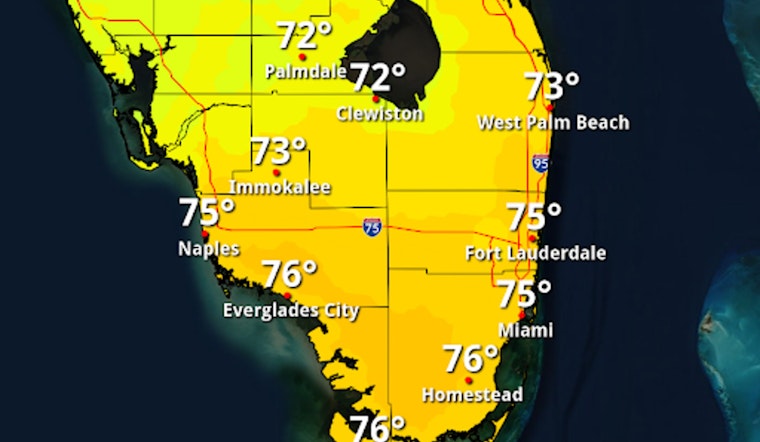 Miami Prepares for Variable Weather, Cooler Mornings, Wind Gusts, and Potential Showers Ahead