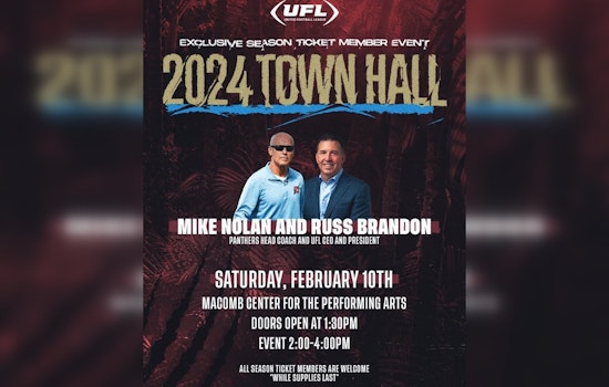 Michigan Panthers Invite Fans to Interactive Town Hall Ahead of UFL's Spring Launch