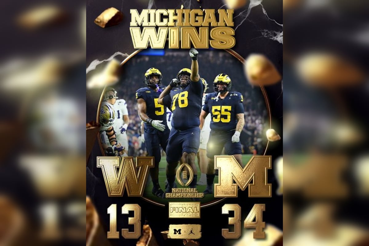 Michigan Secures National Title With 34-13 Victory Over Washington