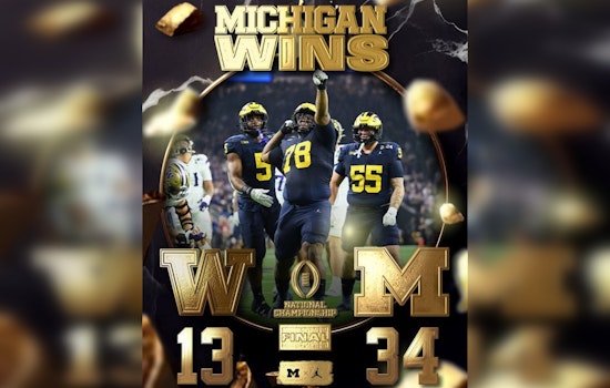Michigan Secures National Title with 34-13 Victory Over Washington Huskies