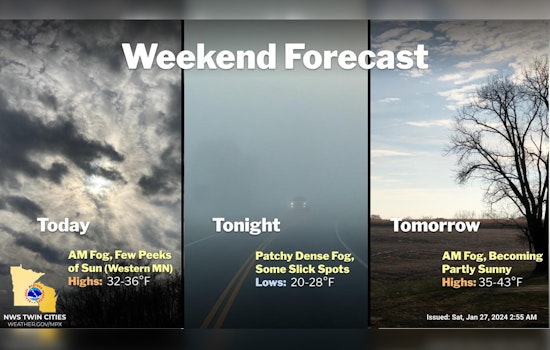 Minneapolis Enveloped in Fog This Weekend, Freezing Conditions Expected