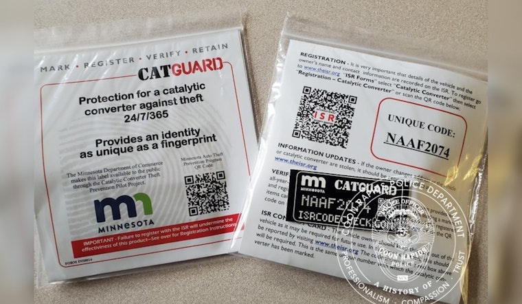 Minnesota's Battle Against Catalytic Converter Theft Bolstered by New CATGUARD Kits in Coon Rapids