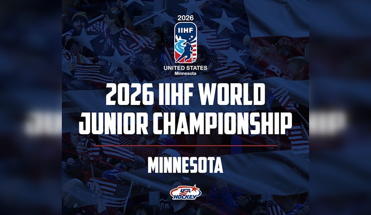 Minnesota's Twin Cities to Host Celebratory 50th Edition of IIHF World Junior Hockey Championship in 2026