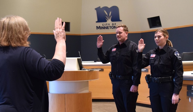 Minnetonka Police Department Welcomes New Officers Chaffin and Welbes to the Force