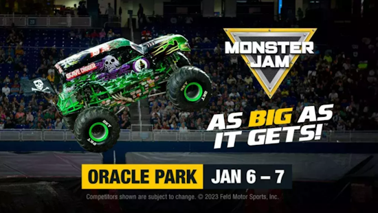 Monster Jam Roars into San Francisco's Oracle Park, Caltrain Ramps Up Service for Enthusiasts