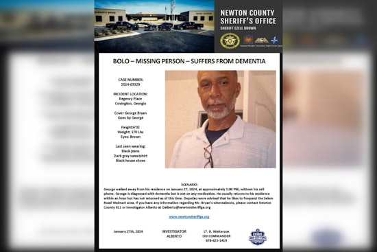 Newton County Launches Urgent Searches for Two Missing Vulnerable Adults in Covington