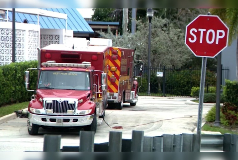 No Injuries as Fire Department Vehicle Catches Fire at West Palm Beach Station
