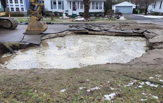 Northville Battles Flooding as GLWA Addresses Baseline Road Water Main Break