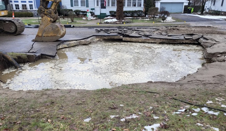 Northville Battles Flooding as GLWA Addresses Baseline Road Water Main Break
