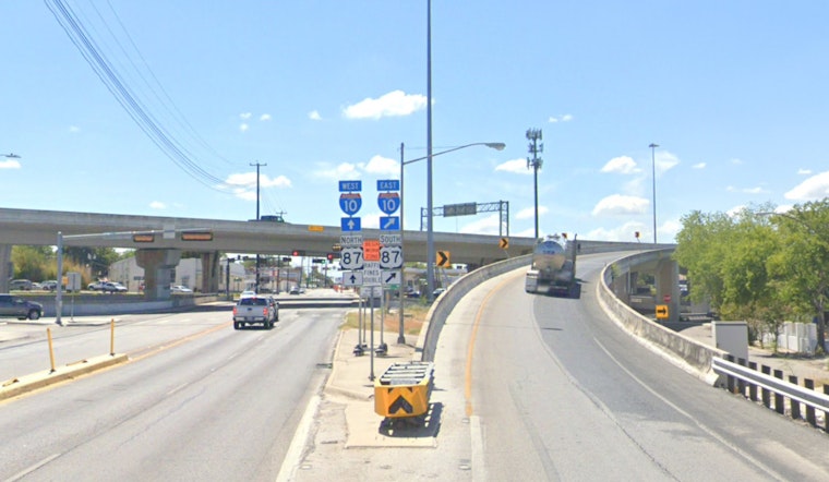 Overturned Gravel Truck Snarls San Antonio I-10 Traffic, Emergency Crews Work to Clear Roadway