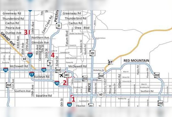 Phoenix Drivers Alerted to Freeway Closures and Detours Amid I-10 Construction This Weekend