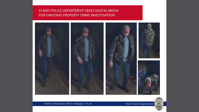 Plano Police Solicit Community Help to Solve Series of Holiday Season Property Crimes