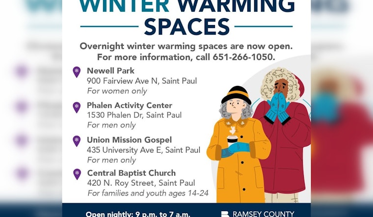 Ramsey County Opens Additional Winter Warming Spaces Amid Frigid Conditions
