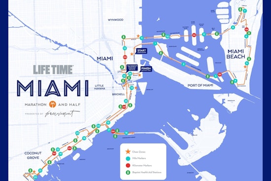 Road Closures in Miami Due to Life Time Marathon Setup Prompt Detours and Traffic Diversions