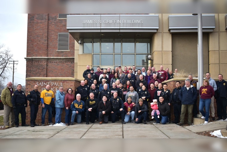 Saint Paul Police Department Showcases Homegrown Pride with Officers in High School Letter Jackets
