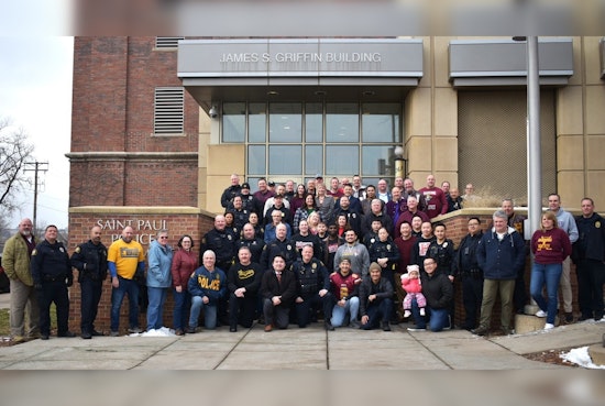 Saint Paul Police Department Showcases Homegrown Pride with Officers in High School Letter Jackets