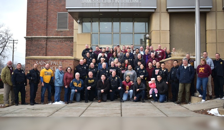 Saint Paul Police Department Showcases Homegrown Pride with Officers in High School Letter Jackets