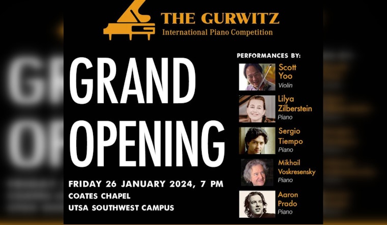 San Antonio Hosts The Gurwitz International Piano Competition, Showcasing Global Talents